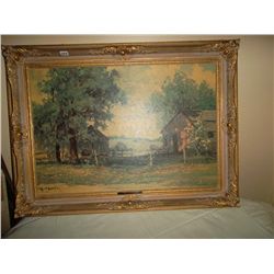 Farmyard print Artist Robert Woods