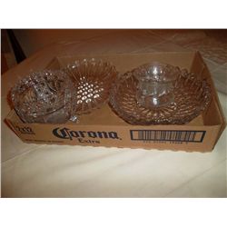 Colleciton of Cut Glass 4 items