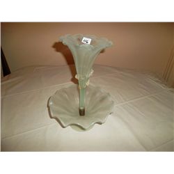 Pale green epergne