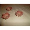 Image 1 : Desert rose porcelain flowers 3 (some chips)