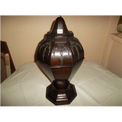 Mahogany Victorian knife urn