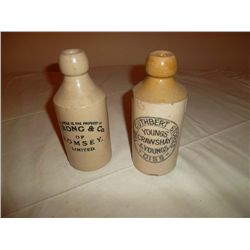 Pair of ginger bottles