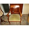 Image 1 : Desk chair. Regency. Transition period chair. Ivory inlay on chair back
