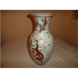 Tall Oriental vase