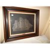 Image 1 : Clipper Ship "Cutty Sark" Sterling silver silhouette Franklin Mint 1976 w/certificate of authenticit