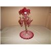 Image 1 : Cranberry glass epergne