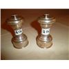 Image 1 : Pair of sterling silver pepper mills. 1930 Birmingham