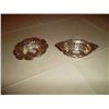 Image 1 : Sterling silver filigree nut dishes Late Victorian 2