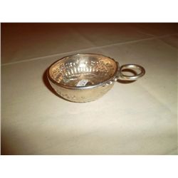 Sterling silver brandy warmer. "A Polget Di Vic Le Conte 1867"