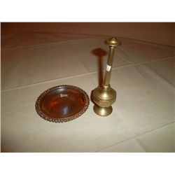 Vinegarette and silver coaster