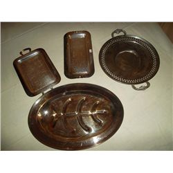 Collection of silver trays