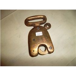 Vintage brass padlock
