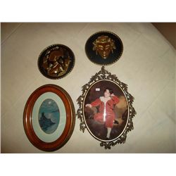 Assorted picture frames: Petite point etc.