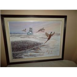 Pheasant Surprise Artist Charles Messer  August 20th 1983  23.5" by 29"