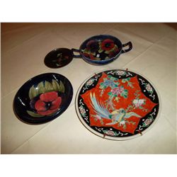 Assorted vintage oriental china. 1 plate - pristine condition; assorted serving dishes with some dam