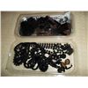 Image 1 : Collection of black jewellery - earrings; necklaces
