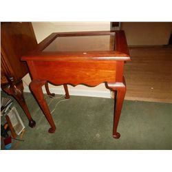 Collection or Display table - glass top lifts up