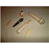 Image 1 : Assorted ivory pieces Apple corer etc.
