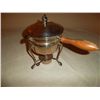 Image 1 : Silver sauce pan with warming burner