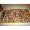 Image 1 : Sterling silver collection 3 boxes and assorted cutlery and serving utensils