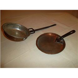 Copper pan and lid. Circa 1810