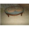 Image 1 : Oval foot stool Needlepoint top Victorian