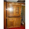 Image 1 : Pine cupboard Eastern Canada 1800. Glass doors