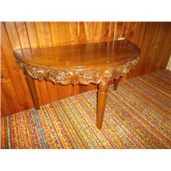 Carved Rounded side table