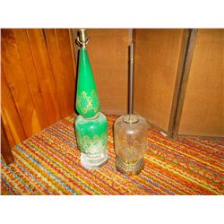 2 1950's retro lamps - missing some pieces