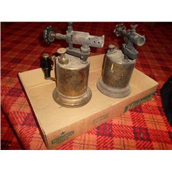 Pair of vintage blow torches