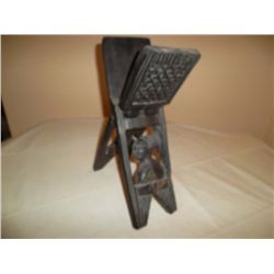 African carved wood head rest Circa 1910.