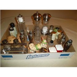 Collection of salt and pepper shakers