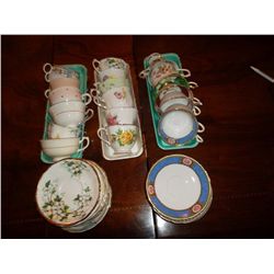 Cups and saucers assortment