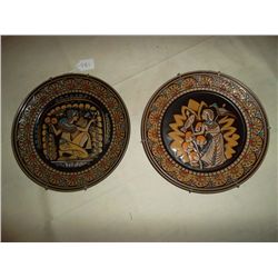 Limited edition Denbyware plates 2 "The King's fisherman" and "the Queen's Handmaiden" 1981