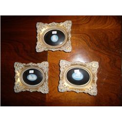 Framed Wedgewood pieces