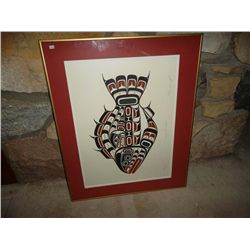 Numbered prints by artist Mark Henderson. Haida. Each 26" by 23" 3