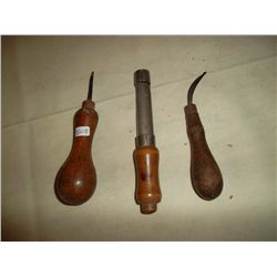 Collection of wood tools