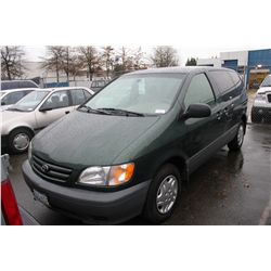 2003 TOYOTA SIENNA VIN 4T3ZF19C63U544835