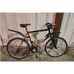 RED RALEIGH 21 SPEED FRONT SUSPENSION MOUNTAIN BIKE