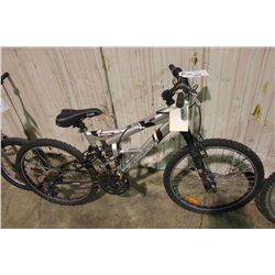 SILVER SUPERCYCLE 21 SPEED FULL SUSPENSION MOUNTAIN BIKE