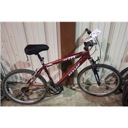 RED DUNLOP 18 SPEED FRONT SUSPENSION MOUNTAIN BIKE