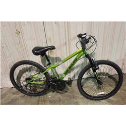 GREEN NAKAMURA 18 SPEED FRONT SUSPENSION MOUNTAIN BIKE