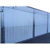 Image 2 : 150' GALVANIZED CHAIN LINK FENCE WITH PRIVACY SLATS AND 1-16' GATE AND 1-3' GATE