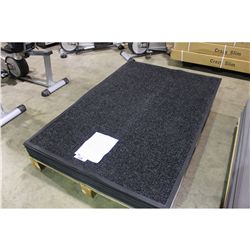 CHARCOAL / BLACK 4' X 6' RUBBER BACK ENTRANCE MAT