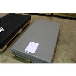 GREY 3' X 6' DRY ROOM SPONGE STYLE ANTI FATIGUE MAT