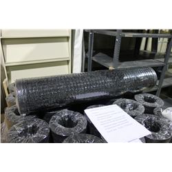 CHARCOAL / BLACK 3' X 10' RUBBER BACK ENTRY FLOOR RUNNER MAT