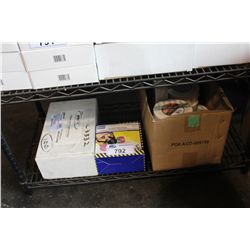 BOX OF ARY-FOIL TAPE, CORNER CAPS & HALF VENT RESPERATOR