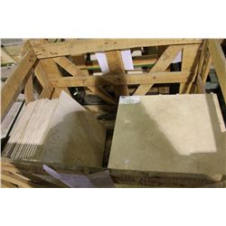 18" X 18" IVORY TRAVERTINE H/F STONE TILES 40 PCS