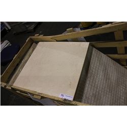 24" X 24" CREAM MARFIL MARBLE STONE TILES 40 PCS