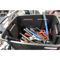 BIN OF ASSORTED TOOLS